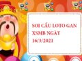 Thống kê loto gan KQXSMB ngày 16/3/2021 hôm nay