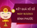 Thống kê XSBP 18/3/2023 chốt đặc biệt đầu đuôi thứ 7