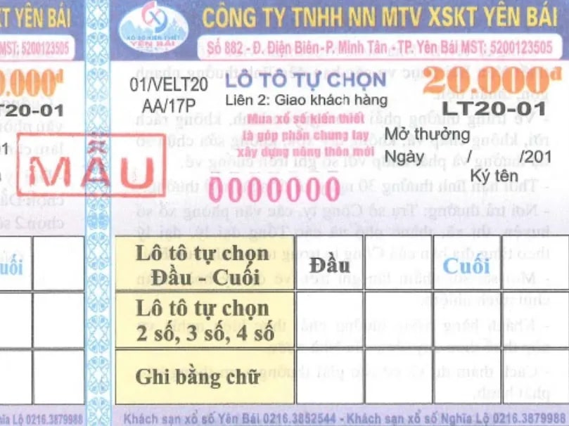 Cơ cấu giải thưởng của xổ số lô tô tại Việt Nam