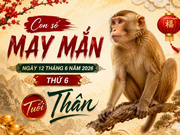 Con số may mắn ngày 12 tháng 6 thứ 6 của tuổi Thân