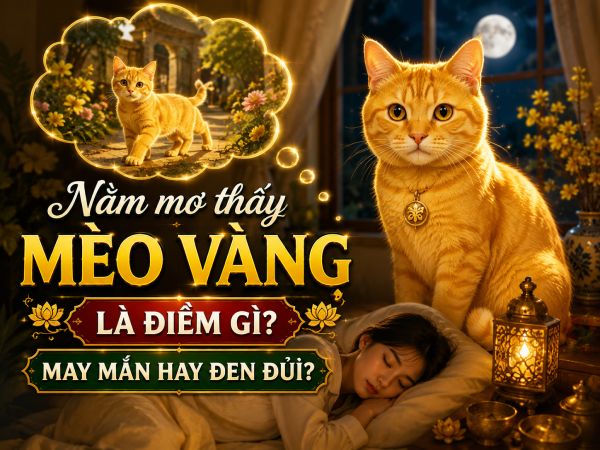 Nằm mơ thấy mèo vàng là điềm gì may mắn hay đen đủi