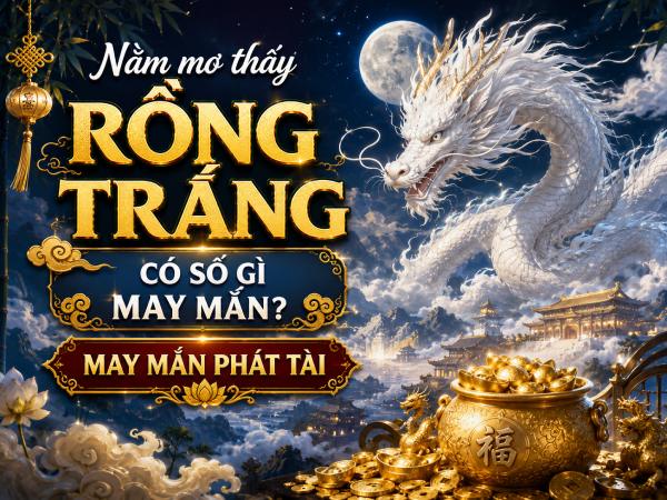 Nằm mơ thấy rồng trắng có số gì may mắn phát tài