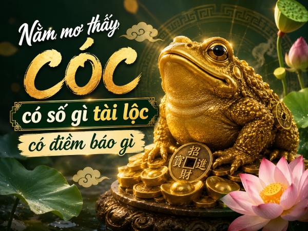 Nằm mơ thấy cóc có số gì tài lộc có điềm báo gì